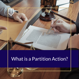 What is a partition action in California? 