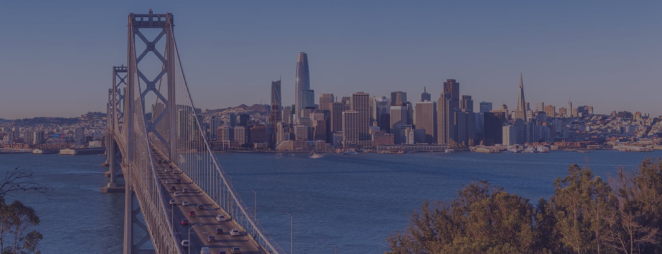 San Francisco skyline and Bay Bridge