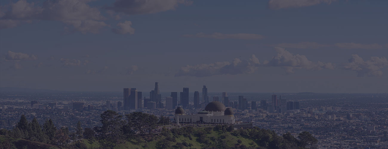 Griffith Observatory and Los Angeles, California
